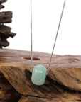 Baikalla Jewelry Jade Pendant Necklace Copy of Baikalla™ "Good Luck Button" Necklace Real Rich Green Jade Lucky KouKou Pendant Necklace