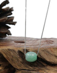 Baikalla Jewelry Jade Pendant Necklace Copy of Copy of Copy of Copy of Copy of Copy of Baikalla™ "Good Luck Button" Necklace Rich Apple Green Jade Lucky TongTong Pendant Necklace