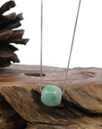 Baikalla Jewelry Jade Pendant Necklace Copy of Copy of Copy of Copy of Copy of Copy of Copy of Baikalla™ "Good Luck Button" Necklace Rich Apple Green Jade Lucky TongTong Pendant Necklace