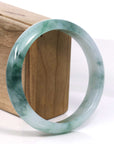 Baikalla Jewelry Jadeite Jade Bangle Bracelet Baikalla Blue Green Classic Real Jadeite Jade Bangle Bracelet (59.08mm) 