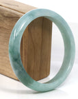 Baikalla Jewelry Jadeite Jade Bangle Bracelet Baikalla Blue Green Classic Real Jadeite Jade Bangle Bracelet (59.08mm) 