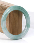 Baikalla Jewelry Jadeite Jade Bangle Bracelet Baikalla Blue Green Classic Real Jadeite Jade Bangle Bracelet (59.08mm) 