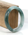 Baikalla Jewelry Jadeite Jade Bangle Bracelet Baikalla Blue Green Classic Real Jadeite Jade Bangle Bracelet (59.08mm) 