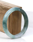 Baikalla Jewelry Jadeite Jade Bangle Bracelet Baikalla Blue Green Classic Real Jadeite Jade Bangle Bracelet (59.08mm) 