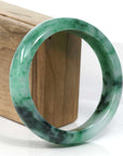 Baikalla Jewelry Jadeite Jade Bangle Bracelet Baikalla Green Classic Real Jadeite Jade Bangle Bracelet (59.08mm) 