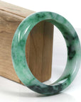 Baikalla Jewelry Jadeite Jade Bangle Bracelet Baikalla Green Classic Real Jadeite Jade Bangle Bracelet (59.08mm) 