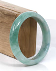 Baikalla Jewelry Jadeite Jade Bangle Bracelet Baikalla Blue-Green Classic Real Jadeite Jade Bangle Bracelet (59.08mm) 