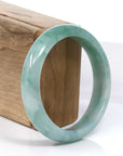 Baikalla Jewelry Jadeite Jade Bangle Bracelet Baikalla Blue-Green Classic Real Jadeite Jade Bangle Bracelet (59.08mm) 