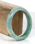 Baikalla Jewelry Jadeite Jade Bangle Bracelet Baikalla Blue-Green Classic Real Jadeite Jade Bangle Bracelet (59.08mm) 