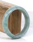 Baikalla Jewelry Jadeite Jade Bangle Bracelet Baikalla Blue-Green Classic Real Jadeite Jade Bangle Bracelet (59.08mm) 