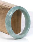 Baikalla Jewelry Jadeite Jade Bangle Bracelet Baikalla Blue-Green Classic Real Jadeite Jade Bangle Bracelet (59.08mm) 