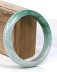 Baikalla Jewelry Jadeite Jade Bangle Bracelet Baikalla Blue-Green Classic Real Jadeite Jade Bangle Bracelet (59.08mm) 