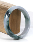 Baikalla Jewelry Jadeite Jade Bangle Bracelet Baikalla Blue-Green Classic Real Jadeite Jade Bangle Bracelet (59.08mm) 