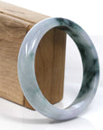 Baikalla Jewelry Jadeite Jade Bangle Bracelet Baikalla Blue-Green Classic Real Jadeite Jade Bangle Bracelet (59.08mm) 