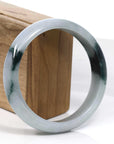 Baikalla Jewelry Jadeite Jade Bangle Bracelet Baikalla Blue-Green Classic Real Jadeite Jade Bangle Bracelet (59.08mm) 