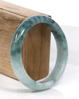 Baikalla Jewelry Jadeite Jade Bangle Bracelet Baikalla Blue-Green Classic Real Jadeite Jade Bangle Bracelet (59.08mm) 