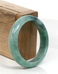 Baikalla Jewelry Jadeite Jade Bangle Bracelet Baikalla Blue-Green Classic Real Jadeite Jade Bangle Bracelet (59.08mm) 