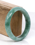 Baikalla Jewelry Jadeite Jade Bangle Bracelet Baikalla Blue-Green Classic Real Jadeite Jade Bangle Bracelet (59.08mm) 