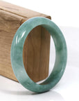 Baikalla Jewelry Jadeite Jade Bangle Bracelet Baikalla Blue-Green Classic Real Jadeite Jade Bangle Bracelet (59.08mm) 