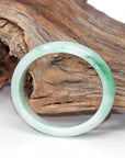 Baikalla Jewelry Jadeite Jade Bangle Bracelet Genuine Burmese Jadeite Jade Oval Bangle Bracelet ( 56.75 mm )