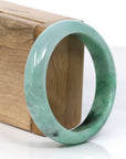 Baikalla Jewelry Jadeite Jade Bangle Bracelet "Classic Bangle" Forest Green Genuine Jadeite Jade Bangle (59.46 mm ) 