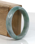 Baikalla Jewelry Jadeite Jade Bangle Bracelet Copy of Copy of Classic Forest Green Natural Burmese Jadeite Jade Bangle (58.72 mm) 