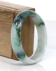 Baikalla Jewelry Jadeite Jade Bangle Bracelet Baikalla Genuine Burmese Green Jadeite Jade Oval Bangle (59.26 mm) 