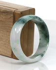 Baikalla Jewelry Jadeite Jade Bangle Bracelet Baikalla Genuine Burmese Green Jadeite Jade Oval Bangle (59.26 mm) 