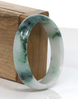 Baikalla Jewelry Jadeite Jade Bangle Bracelet Copy of Baikalla Genuine Burmese Green Jadeite Jade Oval Bangle (59.26 mm) 