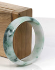 Baikalla Jewelry Jadeite Jade Bangle Bracelet Copy of Baikalla Genuine Burmese Green Jadeite Jade Oval Bangle (59.26 mm) 