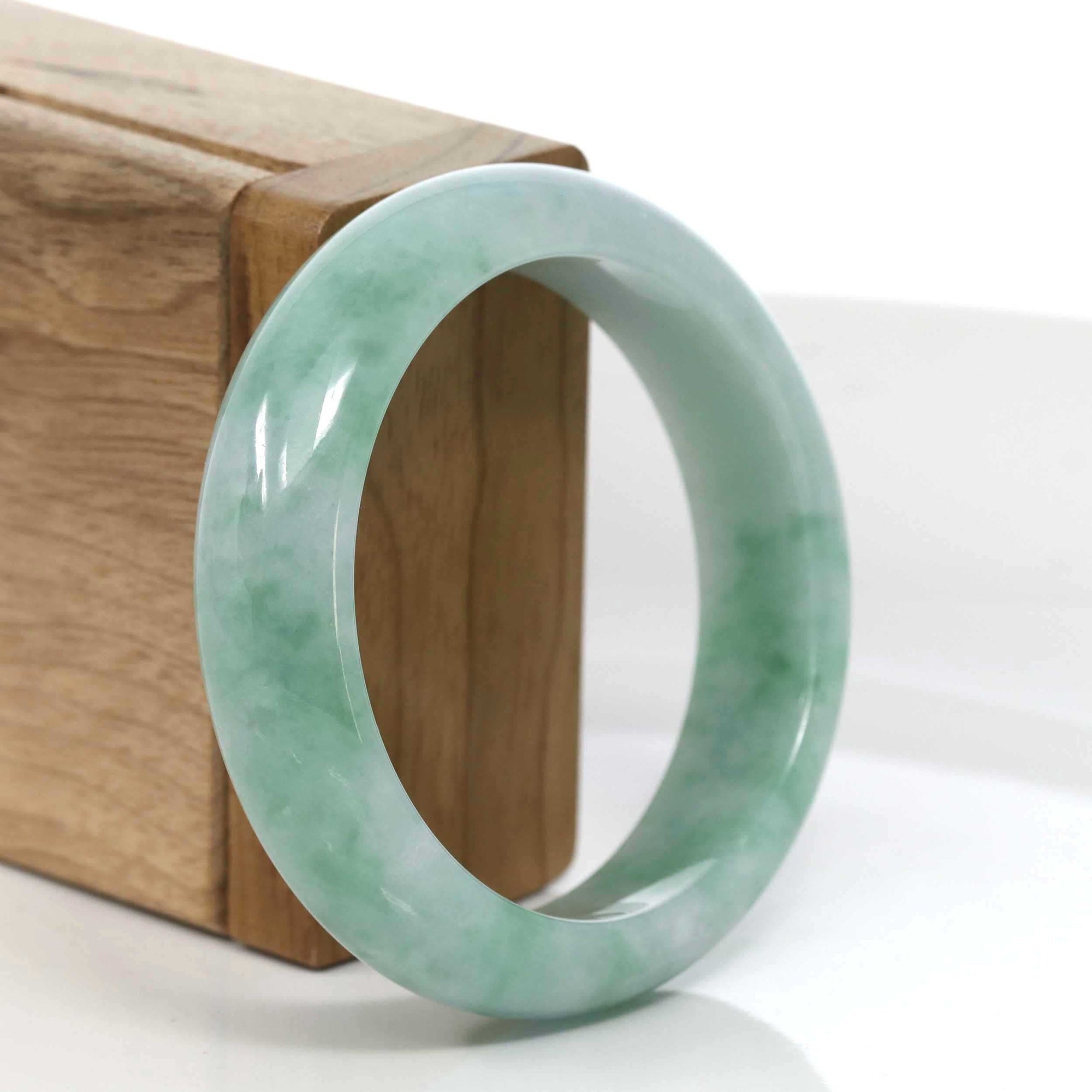 Baikalla Jewelry Jadeite Jade Bangle Bracelet Copy of Copy of Baikalla™ "Classic Bangle" Genuine Jadeite Jade Green Bangle Bracelet (54.62mm)#983