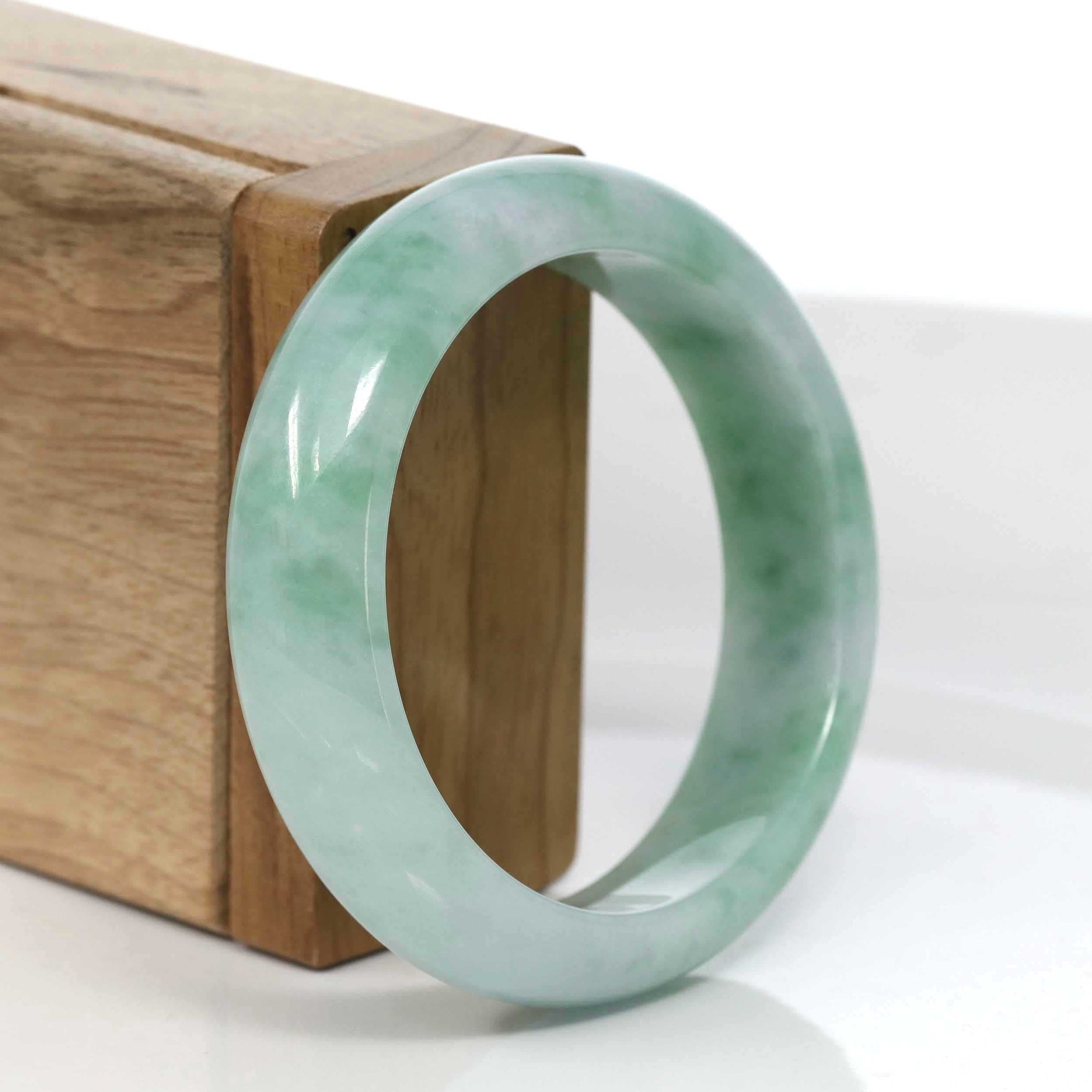 Baikalla Jewelry Jadeite Jade Bangle Bracelet Copy of Copy of Baikalla™ "Classic Bangle" Genuine Jadeite Jade Green Bangle Bracelet (54.62mm)#983