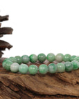 Baikalla Jewelry jade beads bracelet Jadeite Jade 9 mm Round Green Beads Bracelet ( 9 mm )