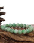 Baikalla Jewelry jade beads bracelet Jadeite Jade 9 mm Round Green Beads Bracelet ( 9 mm )