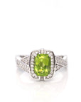 Baikalla Jewelry Gemstone Ring Baikalla™ Sterling Silver Light Green Peridot Ring