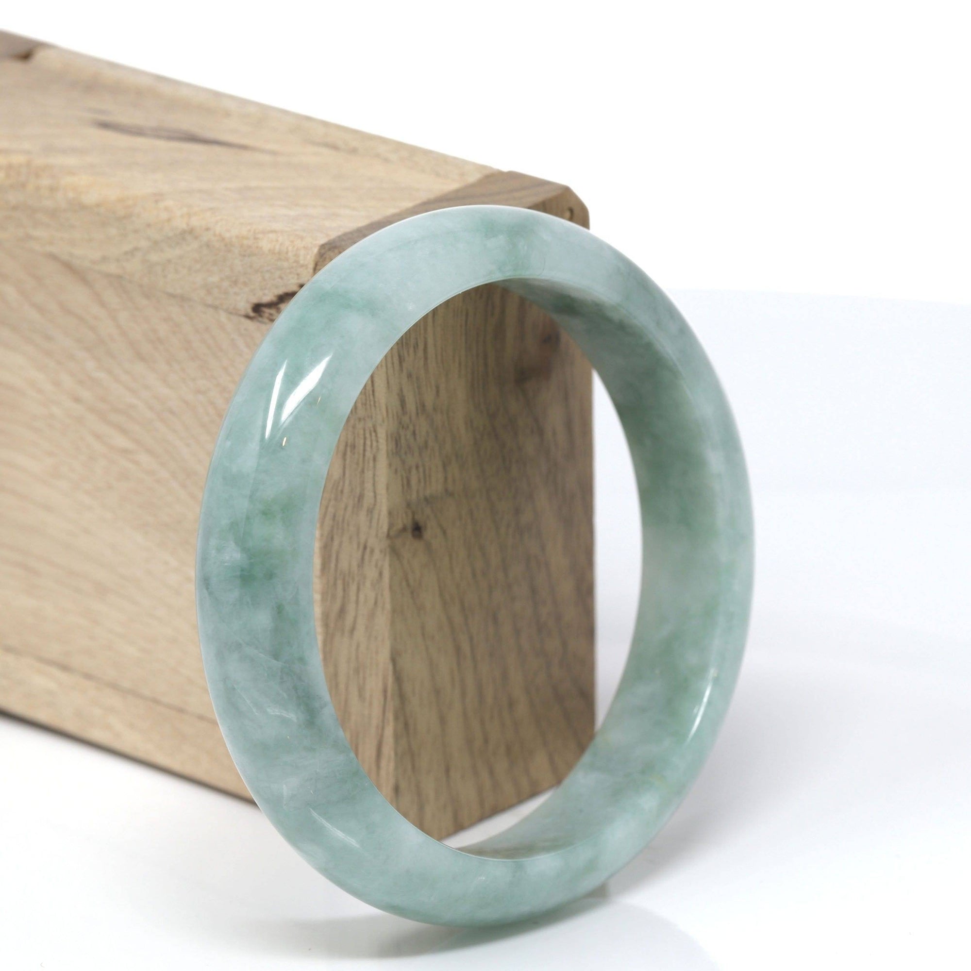 Baikalla Jewelry Jadeite Jade Bangle Bracelet Baikalla™ &quot;Classic Bangle&quot; Genuine Burmese High Quality Jadeite Jade Bangle Bracelet (59.3mm)