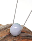 Baikalla Jewelry Jade Pendant Necklace Baikalla™ "Good Luck Button" Necklace Real Lavender Jade Lucky KouKou Pendant Necklace