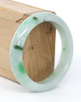 Baikalla Jewelry Jadeite Jade Bangle Bracelet Baikalla "Classic Bangle" Green Natural Jadeite Jade Bangle ( 57.35 mm ) 