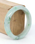 Baikalla Jewelry Jadeite Jade Bangle Bracelet Baikalla "Classic Bangle" Green Natural Jadeite Jade Bangle ( 57.35 mm ) 