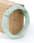 Baikalla Jewelry Jadeite Jade Bangle Bracelet Baikalla "Classic Bangle" Green Natural Jadeite Jade Bangle ( 57.35 mm ) 