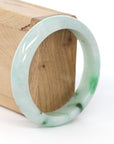 Baikalla Jewelry Jadeite Jade Bangle Bracelet Baikalla "Classic Bangle" Green Natural Jadeite Jade Bangle ( 57.35 mm ) 