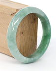 Baikalla Jewelry Jadeite Jade Bangle Bracelet Baikalla "Classic Bangle" Forest Green Genuine Jadeite Jade Bangle ( 59.45 mm ) 