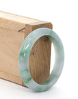 Baikalla Jewelry Jadeite Jade Bangle Bracelet Baikalla "Classic Bangle" Green Natural Burmese Jadeite Jade Bangle ( 52.36 mm ) 