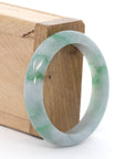 Baikalla Jewelry Jadeite Jade Bangle Bracelet Baikalla "Classic Bangle" Green Natural Burmese Jadeite Jade Bangle ( 52.36 mm ) 