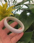 Genuine Burmese Lavender Jadeite Jade Bangle Bracelet (63.41 mm) 