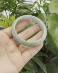 Baikalla Blue-Green Classic Real Jadeite Jade Bangle Bracelet (59.61mm) 