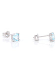 Baikalla Jewelry Gold Gemstone Earrings Baikalla™ 14k Classic White Gold Natural Aquamarine Earrings