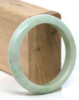 Baikalla Jewelry Jadeite Jade Bangle Bracelet Baikalla "Classic Bangle" Blue Green Natural Burmese Jadeite Jade Bangle ( 57.53 mm )