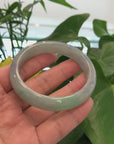 Classic Forest Green Natural Burmese Jadeite Jade Bangle (58.72 mm) 