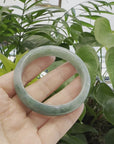 Baikalla Blue-Green Classic Real Jadeite Jade Bangle Bracelet (58.32mm) 